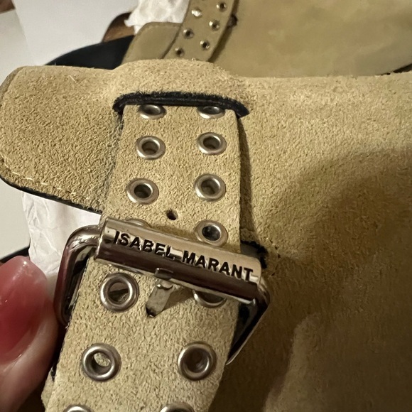 Isabel Marant Velvet Leather Suede Slip-On Mirvin Clogs NWB Size 40/ 9.5 - Picture 7 of 15